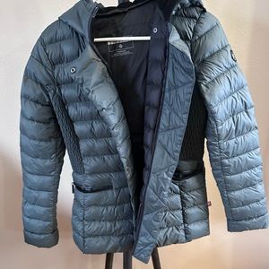 Bernardo Womens Jacket Grey, size and style are in the pictures.